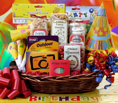 Birthday Party Pack Gourmet Food Gift Basket by The Treasured Basket