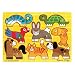 Melissa & Doug Pets, Zoo, Farm and Vehicles Wooden Mix 'n Match Peg Puzzle Bundle