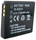 Zeikos ZE-BCE10 Rechargeable Lithium Battery for Panasonic DMWBCE10 / CGA-S008