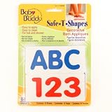 Baby Buddy BB Safe-T-Shapes Bath Appliques, ABC123