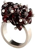 Jane Davis Sterling Silver Cluster of Garnets Ring