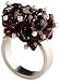 Jane Davis Sterling Silver Cluster of Garnets Ring