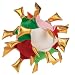 Dog Toy - Zanies Holiday Crinkle Orbs - Gold