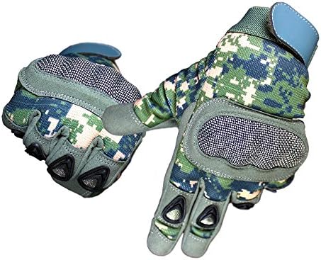 Men's Tactical Self Defense Hard Knuckle Military Gloves by FloTactical (Extra Large)