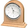 Arch Top Oak Finish Radio Controlled Mantel Clock - LC37017