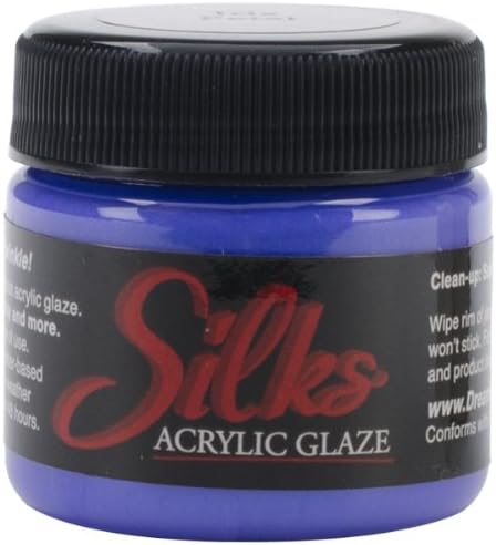 Luminarte Silks Acrylic Glaze Jar, 1-Ounce, Iris Petal
