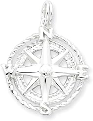 Sterling Silver Compass Charm