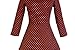 1950's 3/4 Sleeve Wave Point Retro Vintage Dress with Defined Waist Design
