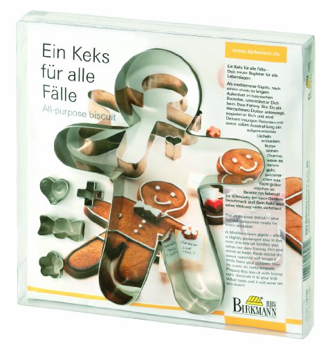 Birkmann 145054 Ein Keks f&uuml;r alle F&auml;lle, 5 Ausstechformen, 1.5 - 20 cm, in Geschenkverpack Preisvergleich