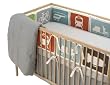 DwellStudio Baby Squares Fitted Crib Sheet, Dove Grey DwellStudio Baby Squares Fitted Crib Sheet, Dove Grey