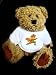 Teddy Bear mit T-Shirt mit der Grafik: Aerobic, Übung, Fox, Tänzerin