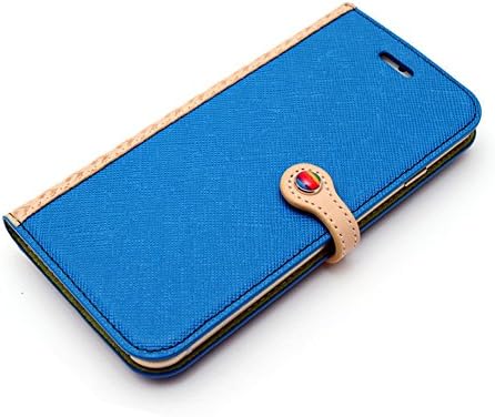 LIM's Saffiano Leather Slim Fit Edition Diary Cover Case [Blue] with Multi Snap for Apple iPhone 6 (4.7")