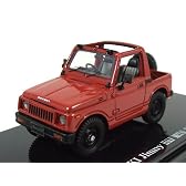 1/43 DISM RCM (RESIN CAST MODEL) SJ30-FK スズキ ジムニー ハーフメタルドア (アップルレッド)