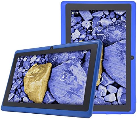 FunnTab 7 Inch Quad Core A33 Android 4.4.2 Bluetooth WiFi 1280x800 IPS Screen Dual Camera Tablet PC (8GB Blue)