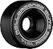 RollerBones Art Elite 101A Competition Roller Skate Wheels (Set of 8), Black, 57mm