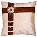 Three-Tie Pillow Sham - Coffee/ Beige