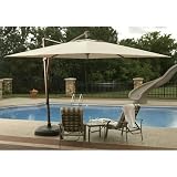 Blue Wave Terra Cotta 10ft Sq. Santorini Cantilever Patio Umbrella