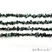 1 Strand (34inches) of Real Natural Emerald Gemstone Chips Beads. Green color, wholesale price. Prepared exclusively by GemMartUSA