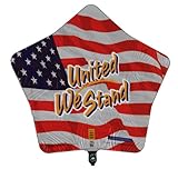 United We Stand - 18" Star Shaped Mylar Balloon
