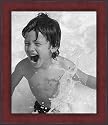 11x14 / 11 x 14 Frame, Mahagony with Black Trim, for pictures and posters .. 2'' wide