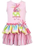 Rare Editions Baby-Girls Infant Birthday Cake Tiered Dress