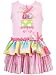 Rare Editions Baby-Girls Infant Birthday Cake Tiered Dress, Pink/Multi, 12 Months