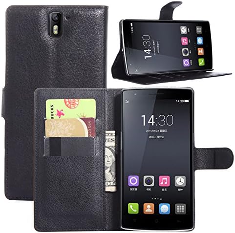 Oneplus One Case, Zeeeda PU Leather Wallet Flip Case Cover for Oneplus One (Black)
