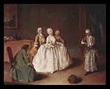 Pietro Longhi (Suggest pot) White Wood-Mounted Art Poster Print - 13