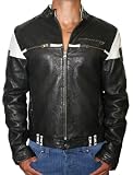 ED HARDY Christian Audigier Mens Motorcycle Tattoo Skull Cross Leather Jacket Coat Black