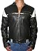 ED HARDY Christian Audigier Mens Motorcycle Tattoo Skull Cross Leather Jacket Coat Black