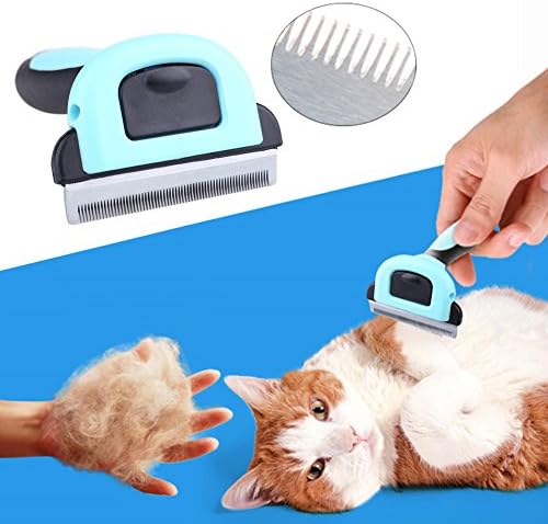 MAIKEHIGH Pet Deshedding Grooming Tool Fur Shedding Rake Epilation Comb Trimmer Brush Remove Grooming Brush for Dog Cat