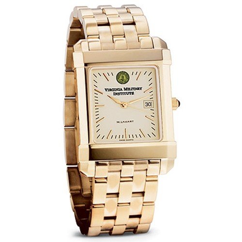 Virginia Military Institute Mens Swiss Watch - Gold Quad with Bracelet Virginia Military Institute Mens Swiss Watch - Gold Quad with Bracelet