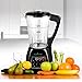 Upgraded NutriChef Pro Soup Maker & Blender | Multifunction Machine | Hot and Cold, Juicer, Soup & Smoothie Maker | Food Warmer | Healthy Food | Pulse, Steamer, 1.7L, Black (PKSM240BK)