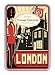 Cavallini London Carte Postale, 18 Postcards per Tin