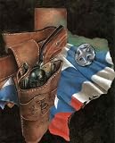 Texas Rangers (Flag & Gun) Art Poster Print - 16