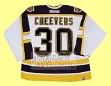 Autographed Gerry Cheevers Boston Bruins Jersey (White)