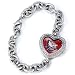 New Jersey Nets SILVER RHINESTONE WOMEN'S/LADIES HEART WRIST WATCH