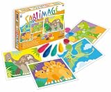 Sentosphere 3900895 - Sandbilder: Dinosaurier, Bastelset, 4 Bildvorlagen