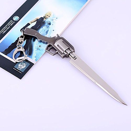 Anime Toy Final Fantasy VIII 8 Squall Core Costume Props Metal Gun Pad Sword Keychain