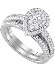 0.76CTW-DIA 0.25CT-CPR BRIDAL SET