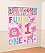 Amscan 670384 One Wild Girl Scene Setters® Wall Decorating Kit, Birthday 5 ct