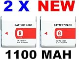 2X NP-BG1 NP-FG1 Battery for Sony DSC-W40 W35 W30 W230