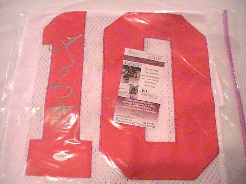 TROY SMITH SIGNED AUTOGRAPHED OHIO STATE BUCKEYES JERSEY JSA