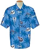 Reyn Spooner Tennessee Titans Blue Hawaiian Button-Up Shirt (Medium)