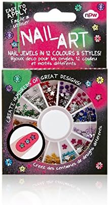 NPW-USA 500 Piece Nail Art Bling Gem Wheel, Jewels