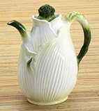 Fennel Pitcher Container Ceramic Home Gourmet
