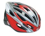  : Bell Solar Bike Helmet (Red/Titanium, Universal Fit)