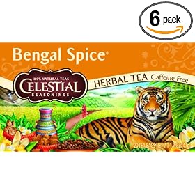 Celestial Seasonings Herb Tea, Bengal Spice, 20-Count Tea Bags (Pack of 6)