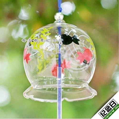 Japanese Traditional Culuture Glass Bell Edo Furin Summer Cool Fish Wind Chimes