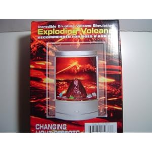 Volcano Erupting Lava Accent Table Lamp